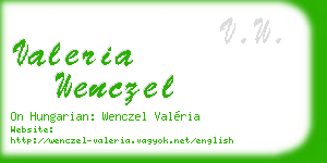 valeria wenczel business card